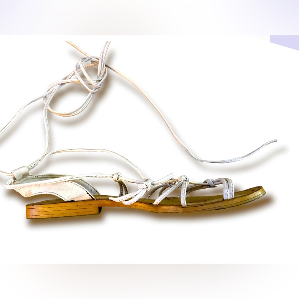 White sandals